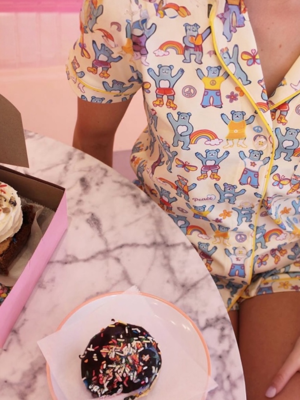 Roller Rabbit Summer of Love Polo Pajama Top (JUST TOP) Size M
